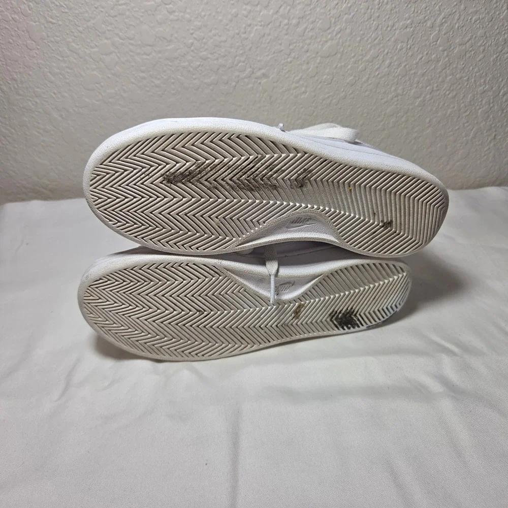 Nike Court Royale 2 Mid White Tan Leather Patch Sneakers CT1725-101 Mens 6.5